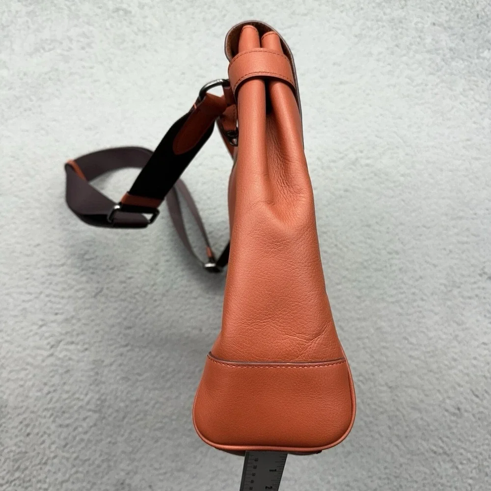 Genuine Coach F23204 Hudson Messenger Tote Terracotta 2 Way Leather Shoulder Bag